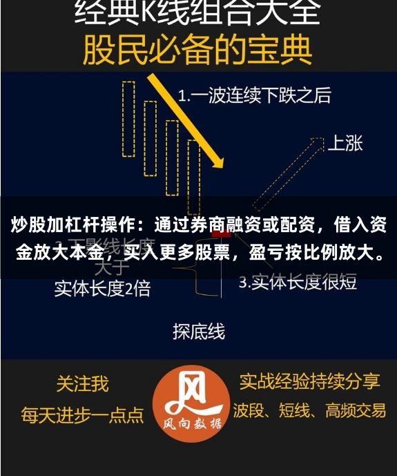炒股加杠杆操作:通过券商融资或配资,借入资金放大本金,买入更多股票,盈亏按比例放大。