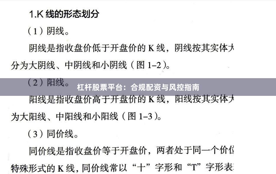 杠杆股票平台：合规配资与风控指南